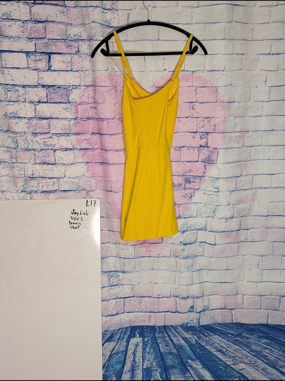 Yellow Spaghetti-Strap Tennis Skort Women - Picture 2 of 2